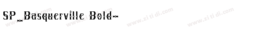 SP_Basquerville Bold字体转换